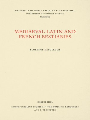 cover image of Medieval Latin and French Bestiaries